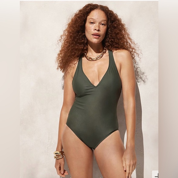 J Crew High Support Cross Back One Piece - Picture 1 of 4